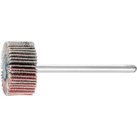 Pferd 3/4" x 3/8" Mounted Flap Wheel - 1/8" Shank - Aluminum Oxide - 120 Grit 45156